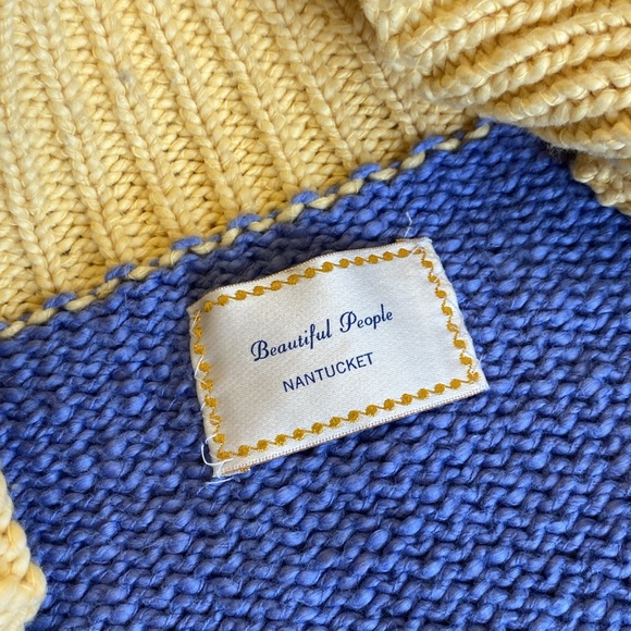 Beautiful people Nantucket knitted jacket 💯cotton with 7 porcelain buttons - Picture 4 of 11